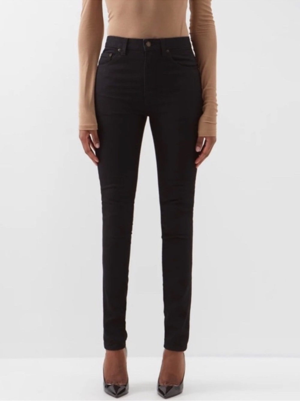 Saint Laurent Jeans D05 W/SK-MW Skinny Jeans - Size 27 Authentic